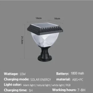 Solar Gate Lamp