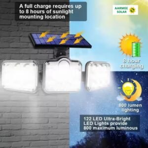 solar sensor wall light