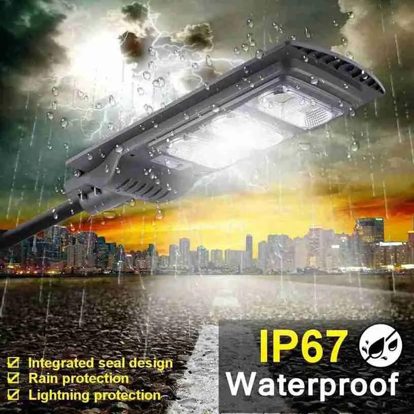 Aarmee Solar Street Light 90 Watt installed outdoors