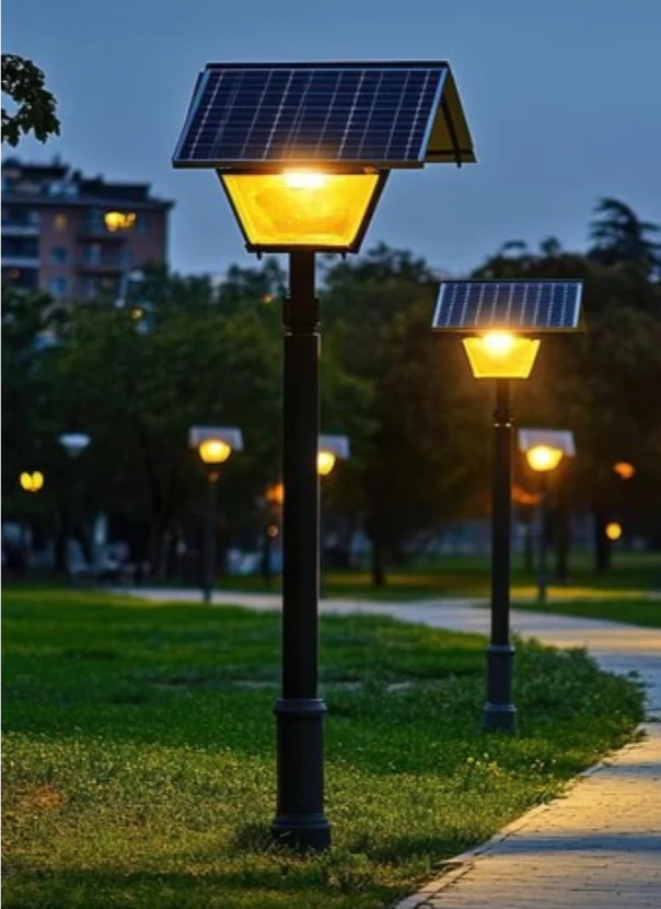 solar lamp post