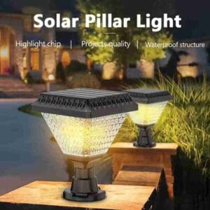 Solar Gate Light at Night – Bright LED Output for Gate and Pillar Lighting