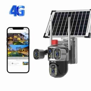 Solar CCTV Camera 4g for orchard, mine, construction site