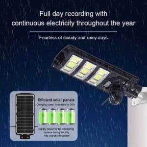 Solar street light with CCTV installation height 4 to 6 meters