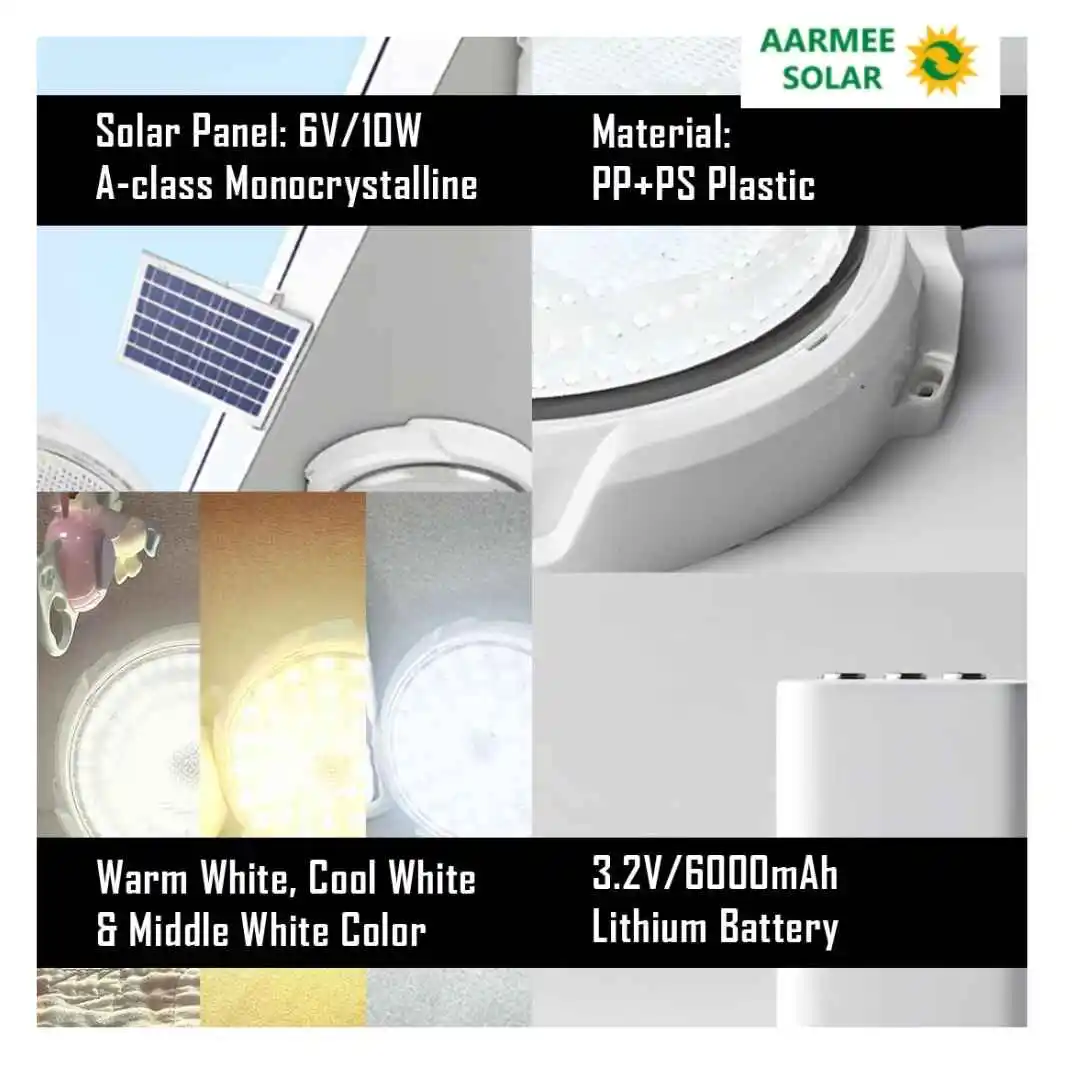 solar indoor light 60 watt installed