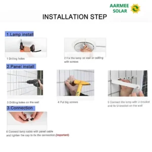 solar indoor light installation