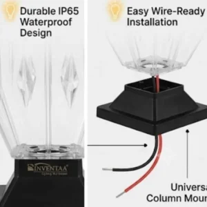 Hybrid Solar Gate Light with AC option