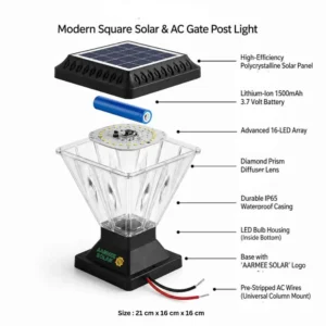 Hybrid Solar Pillar Light