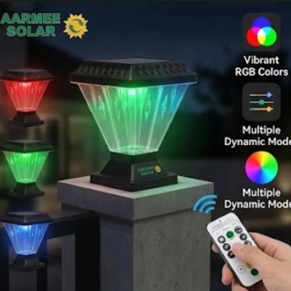 Solar Gate and Pillar Hybrid Light