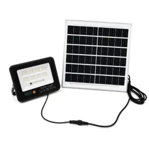 Aarmee 60W solar flood light with 96 LED chips and solar panel