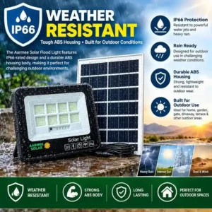 solar flood light ip65