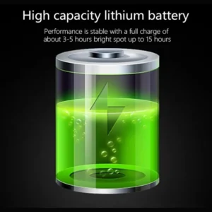 Solar flood light high capacity lithium battery with long backup time