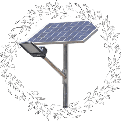 2 semi integrated solar street light
