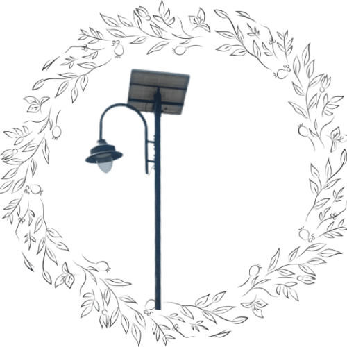 solar lamp post